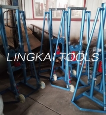Spindle Bar Hydraulic High Lift Jack Stands 10T For Carrying Cable Reel